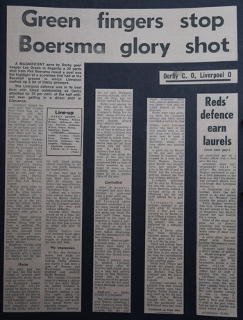 Press report from Adrian Killen's scrapbook